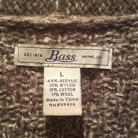 Bass gray open front cardigan - Picture 2 of 5